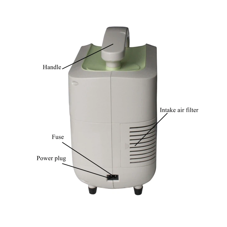 Small Portable Oxygen Concentrator Continuous Flow With Battery